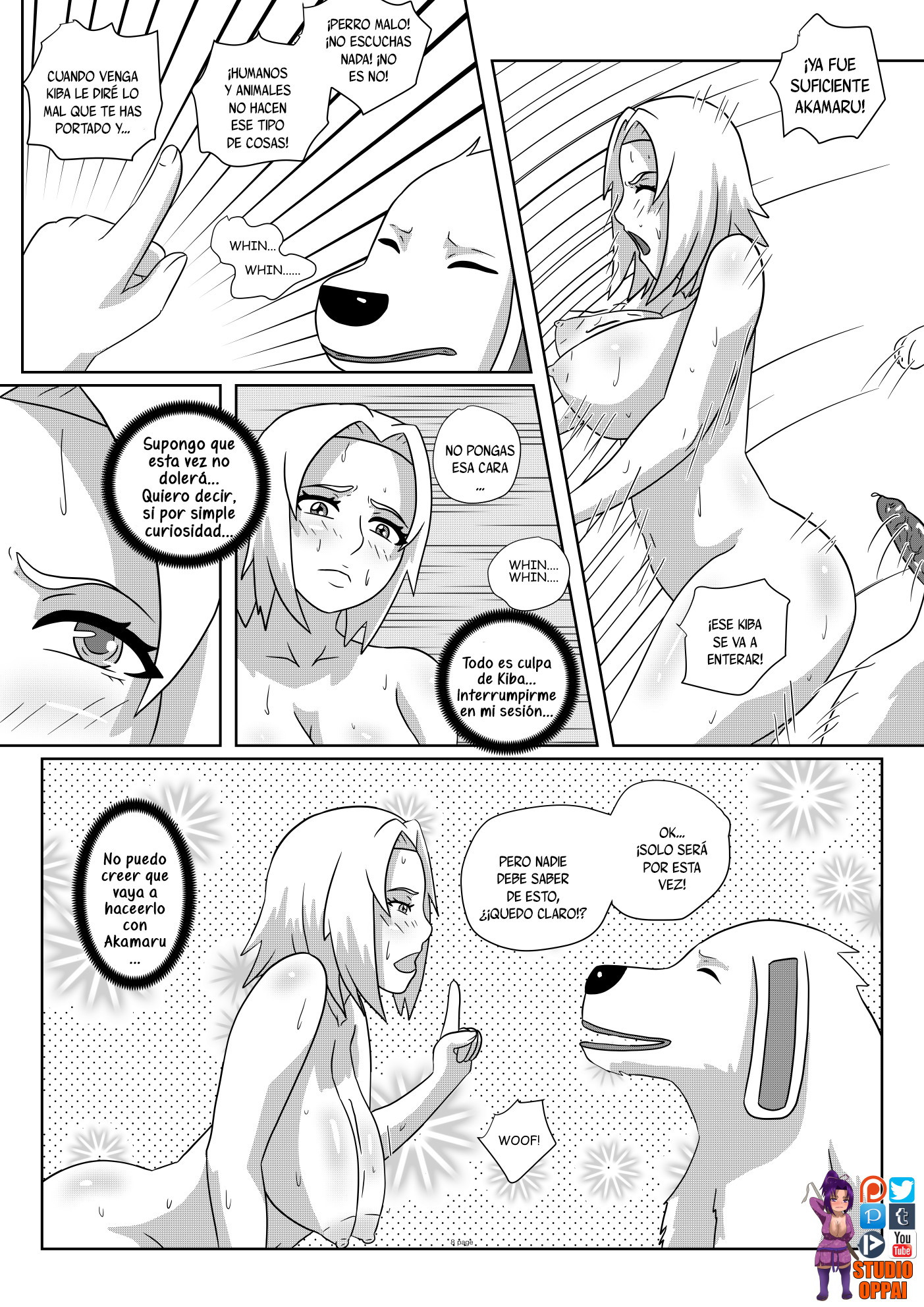 09 56978700 p8 Sakura X Akamaru Doujin