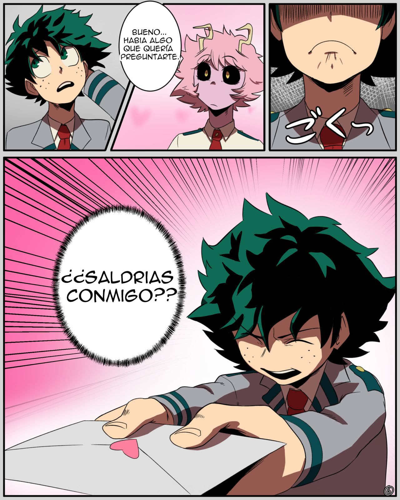 Mina x Izuku Hentai Comic 07