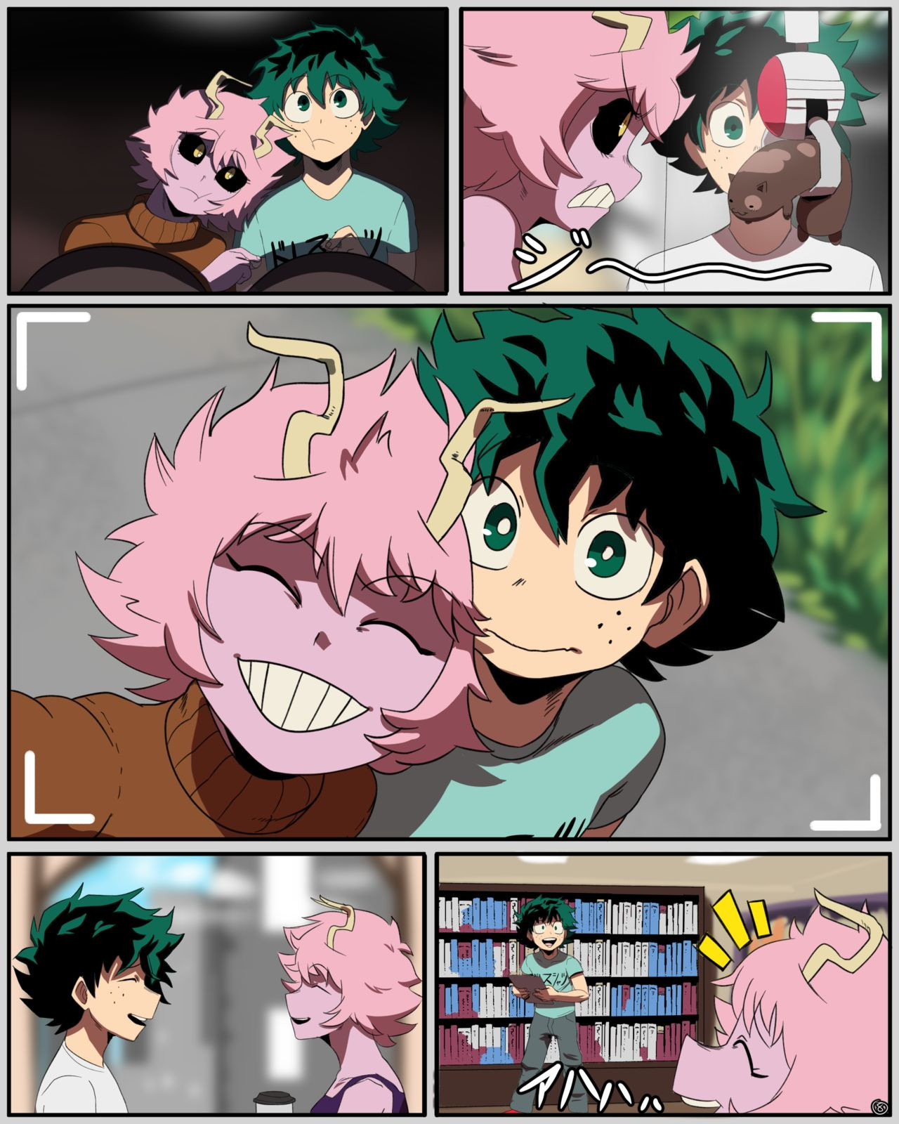 Mina x Izuku Hentai Comic 09